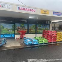 Feed bags outside store